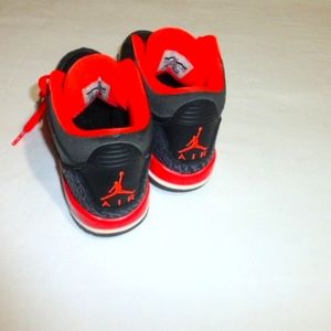 air jordans red and graphic purple NWOB sz 4.5Y